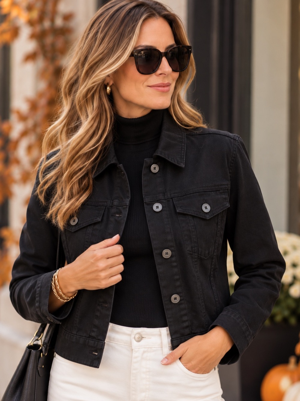 PAIGE Black Denim-Style Jacket NWT Small Luxury 100% Cotton Soft